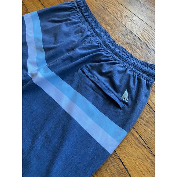 FAIR HARBOR Gray/Blue Striped Swim Shorts sz XL - Picture 5 of 11